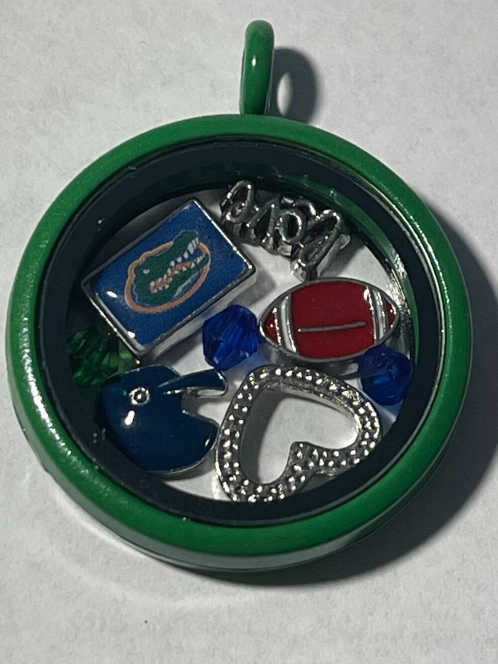 Florida Gators NCAA Memory Charm Locket w/ 22 IN chain NEW